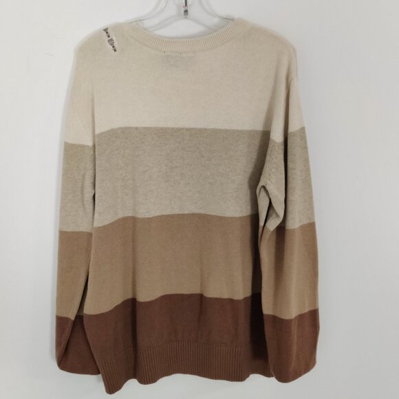 Children's Place Boy's Nude Color Block Sweater Size Medium Age 7 8 100% Cotton - Picture 4 of 8